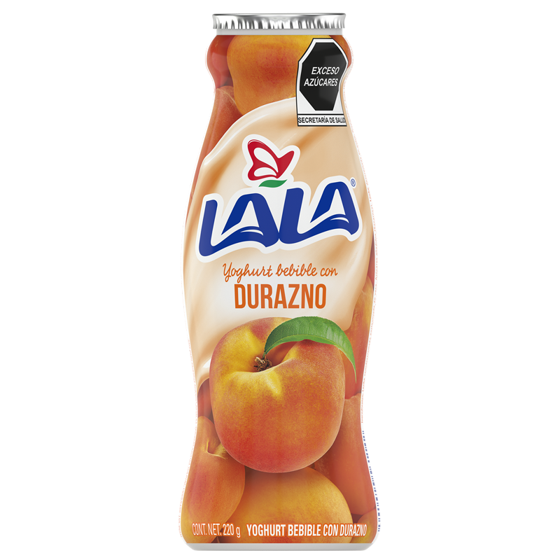 Yoghurt Bebible Con Durazno 220 G Lala