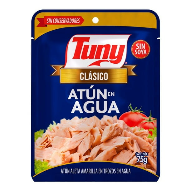 Atun Tuny Aleta Amarilla En Agua Clasico 75 G