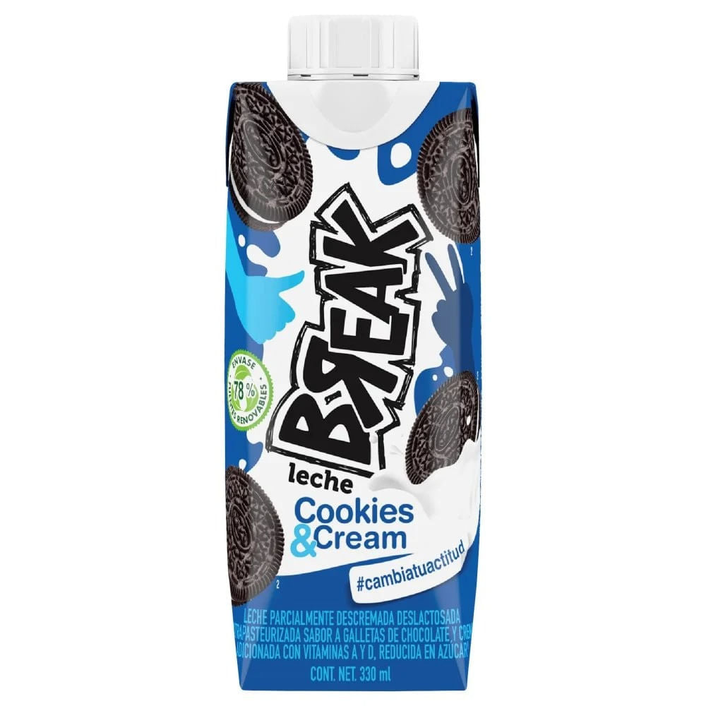 Break Sabor Cookies & Cream Leche 330 Ml
