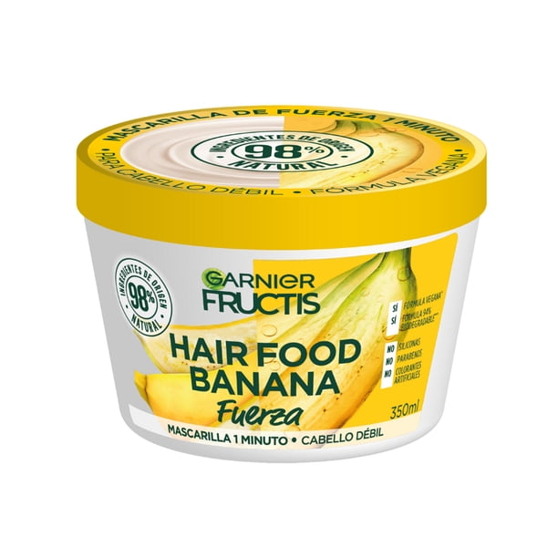 Hair Food Banana Fuerza 350 ml Garnier Fructis Tratamiento