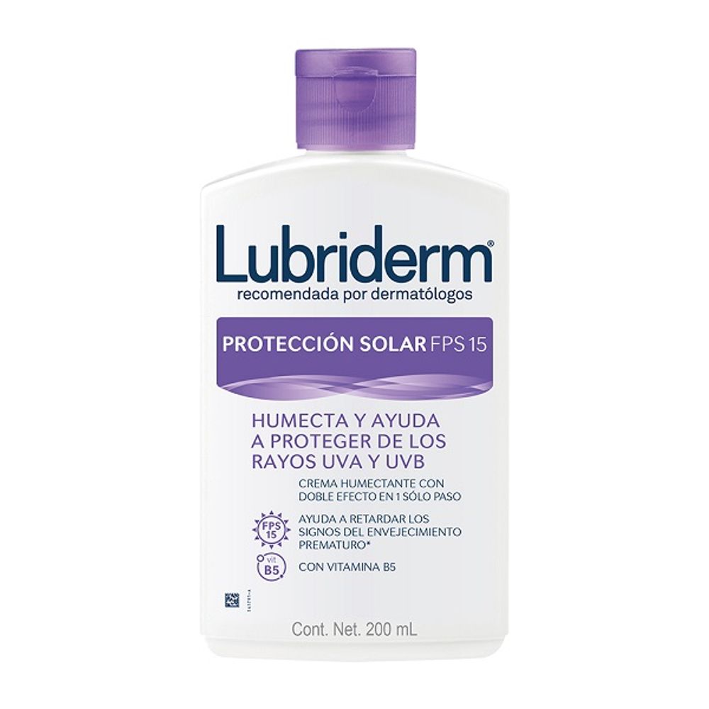 Lubriderm 200 ml Fps 15 Proteccion Solar Crema Corporal