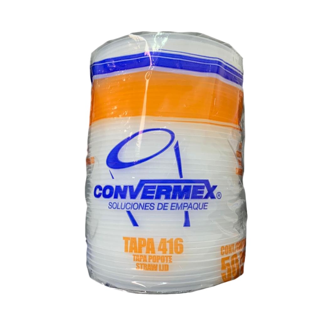 Tapa De Plastico Convermex 416 50 Pz