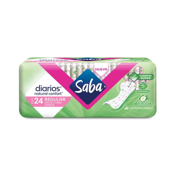 Protectores Saba Diarios Confort Manzanilla Regular 20 pzas