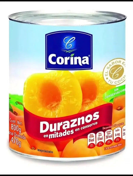 Duraznos en Mitades Eb Almibar 820 g Corina