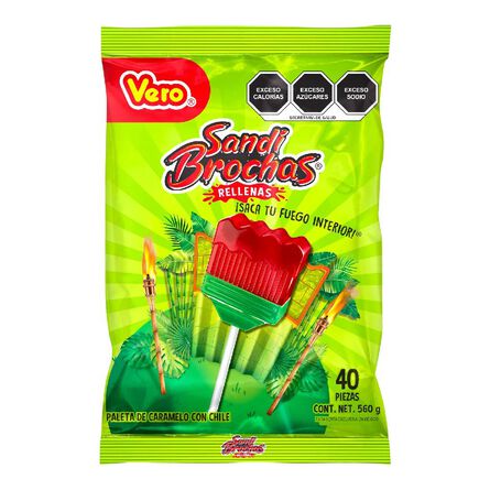 Sabdy Brochas Bolsa de Paletas Vero 40 pzas