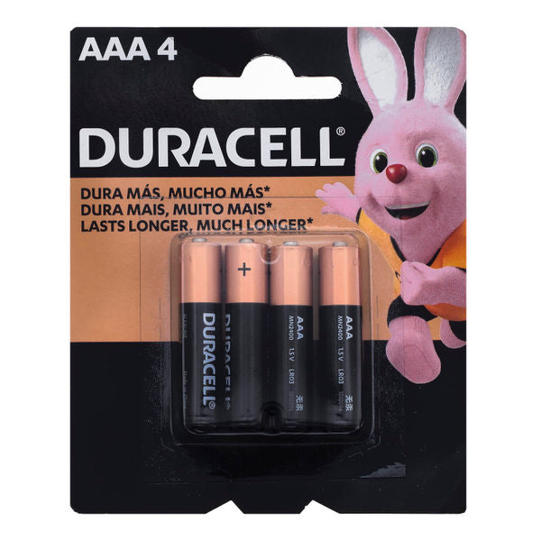 Aaa Duracel Pila 4 Pz