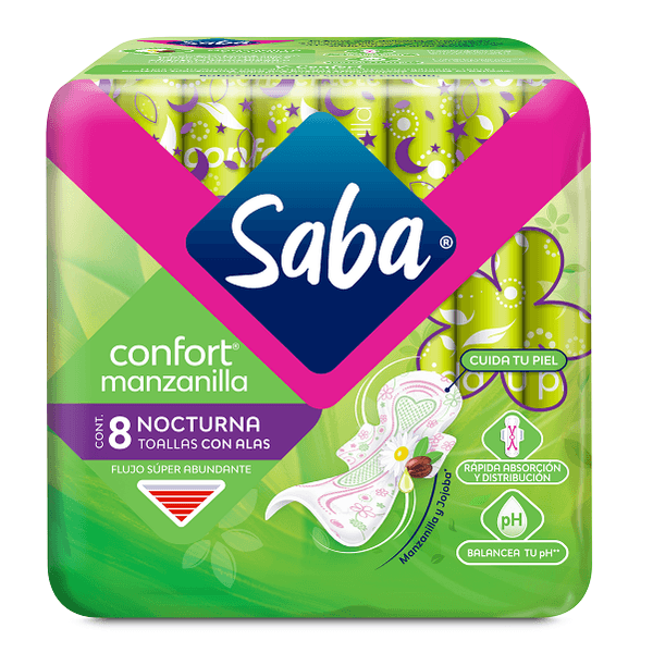 Toallas Saba Confort Manzanilla 8 Pz Regular Con Alas