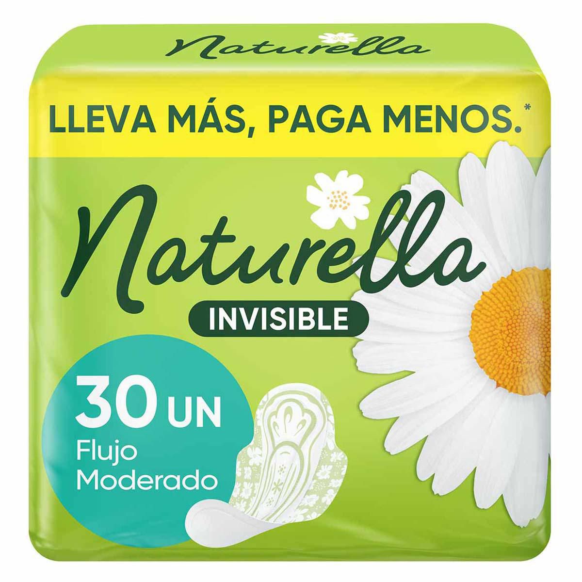 Toallas Naturela Invisible 30 Pz Delgadas