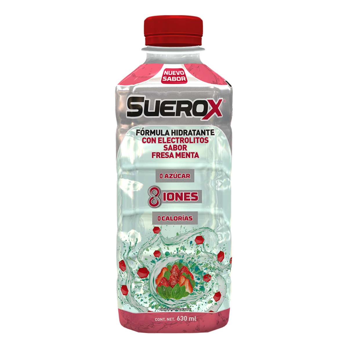 Suerox Sabor Fresa Menta 630 Ml Formula Rehidratante