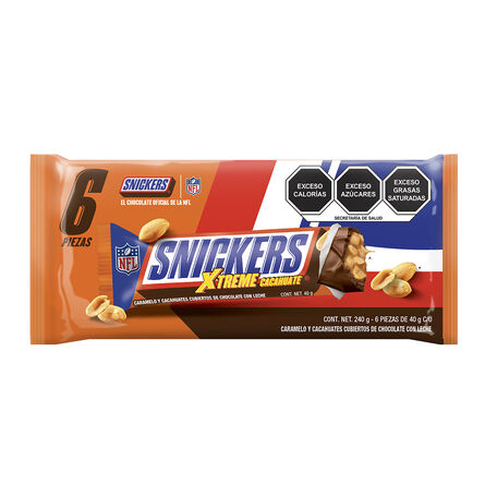 Snickers Xtreme 40 G Chocolade Con Caramelo