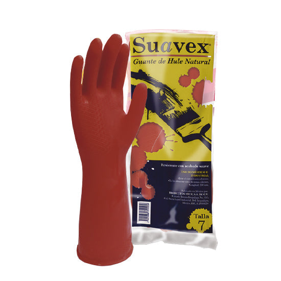 Suavex Guantes De Hule Natural #7