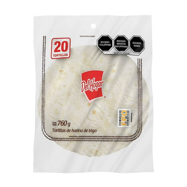 Tortillas De Harina 20 Pz Del Hogar