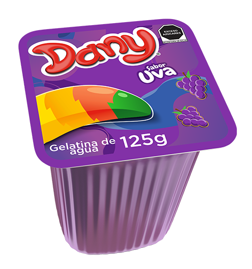 Dany Gelatina Sabor Uva 125 G Gelatina De Agua