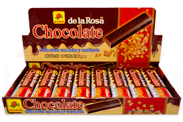 De La Rosa Chocolate 21 G Con Cacahuates