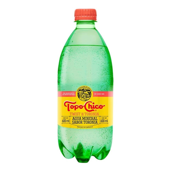 Topo Chico 600 Ml Agua Mineral Sabor Toronja