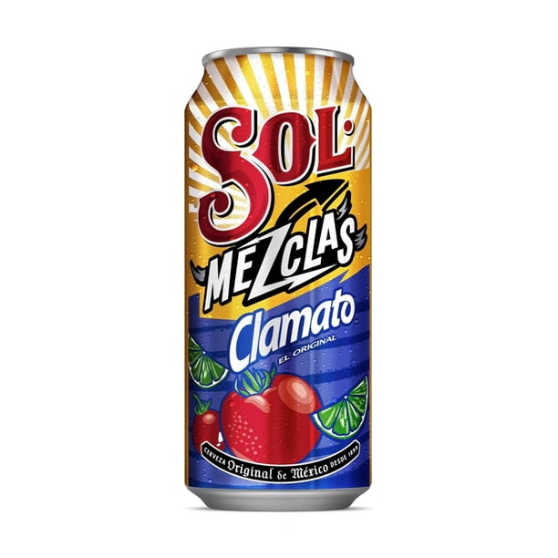 Sol Mezclas Clamato 473 Ml Cerveza Lata 2.5 % Alc. Vol.