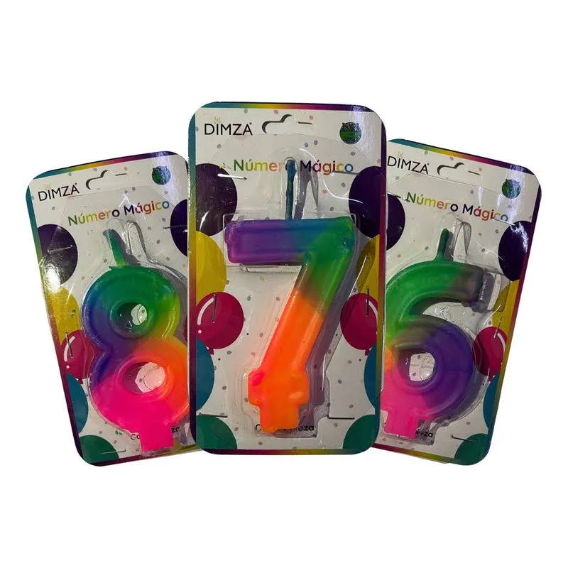 Vela De Cumpleaños De Numeros Para Pastel