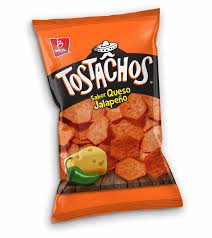 Tostachos Sabor Queso Jalapeño 75 G Barcel