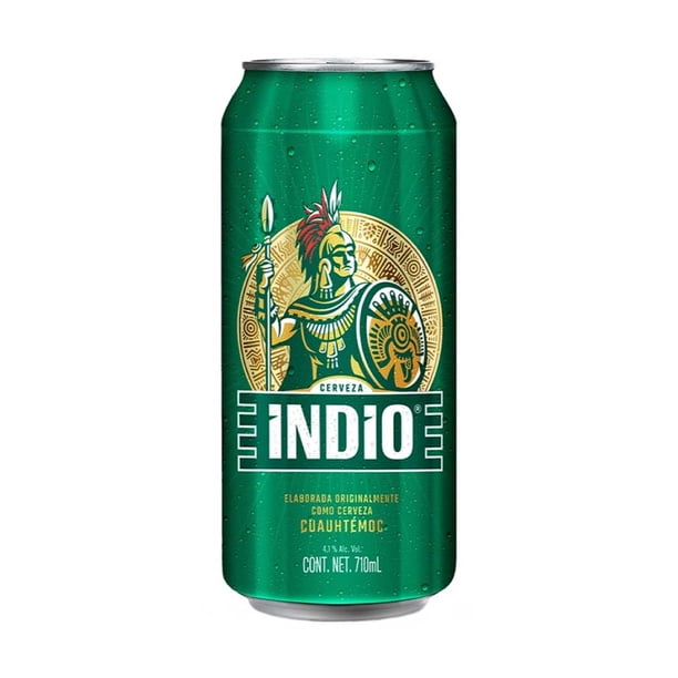 Indio 710 ml Cerveza Lata 4.1% Alc. Vol.