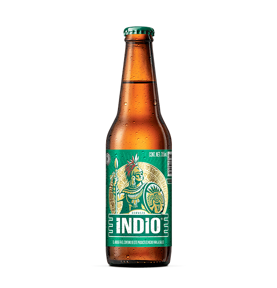 Indio 355 ml Cerveza Botella 4.1% Alc. Vol.