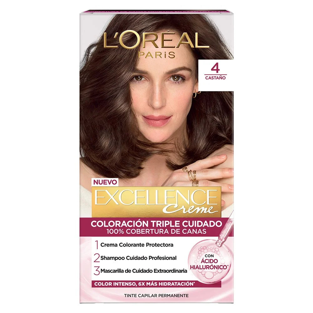 Tinte Imedia Excellence4 Creme Loreal Paris # 4