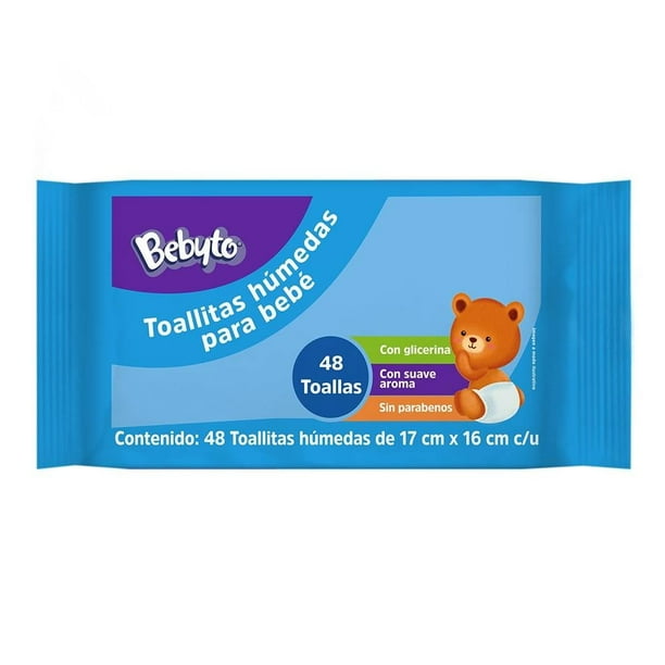 Toallitas Humedas Para Bebe 48 Pz Bebyto