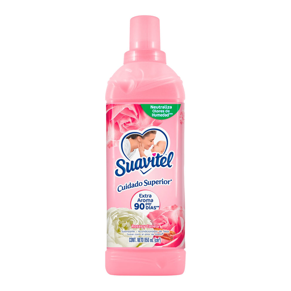 Suavizanrte Suavitel 850 Ml Cuidado Superior Rosas Y Canelas