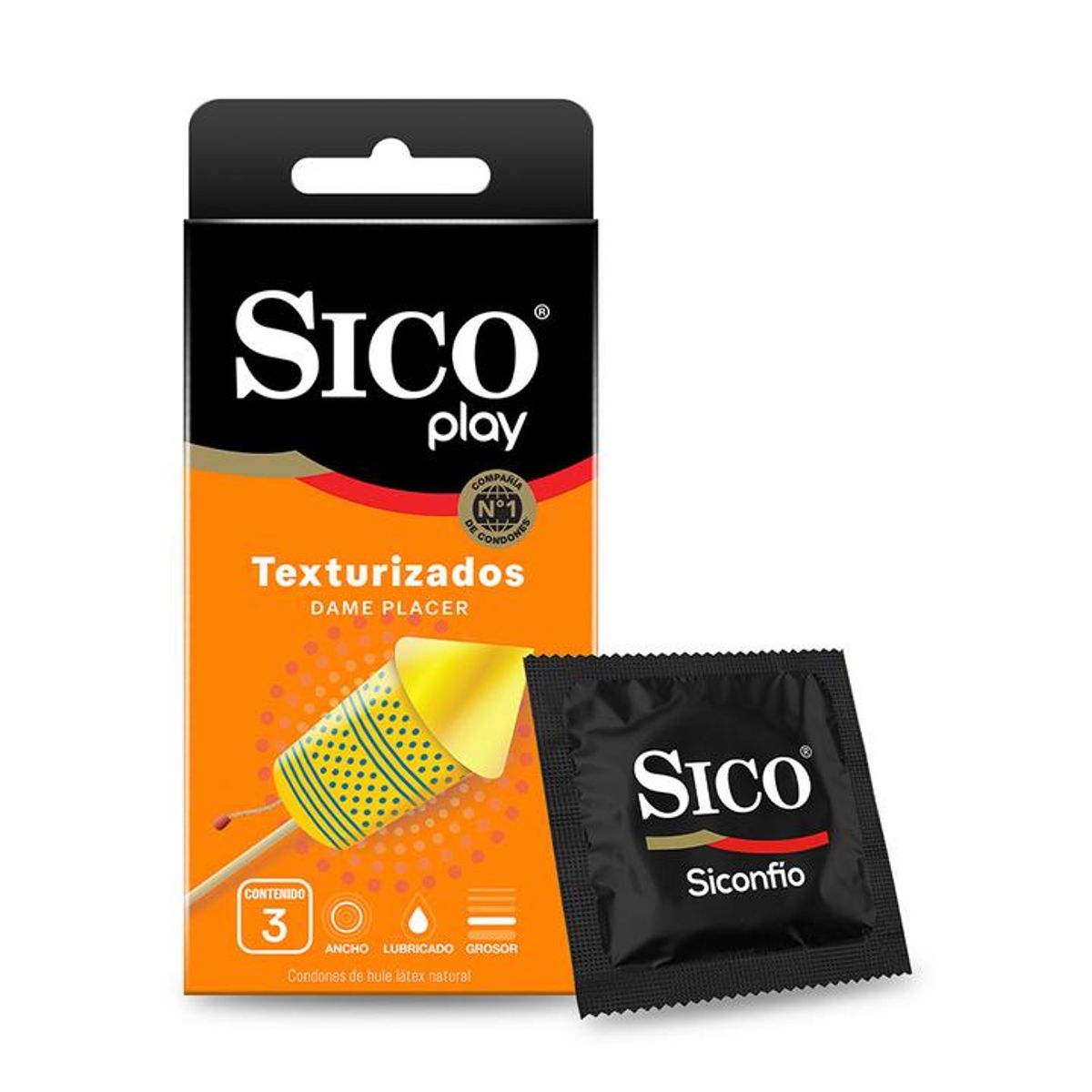 Sico Textuarizados Sico Perservativo 3 Pz