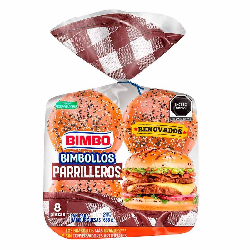 Bimbollos Parrilleros 560 Gr 6 Pz Bimbo