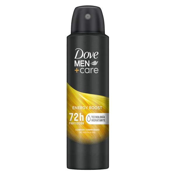 Enegy Boost 72 H Proteccion 150 ml Dove Men +Care Antitraspirante Aerosol