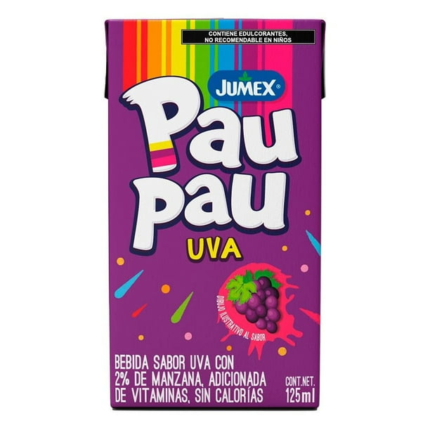 Pau Pau Sabor Uva 125 ml Jumex