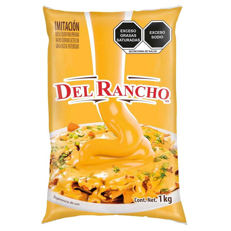 Del Rancho Queso Liquido Para Nachos 1 Kg