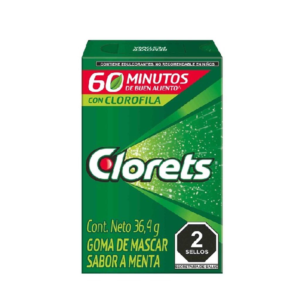 Clorets 60 Minutos 36 G Con Clorofilia