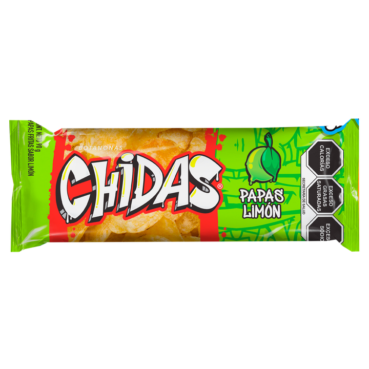 Chidas Papas Sabor Limon Y Chile 85 G Botanas