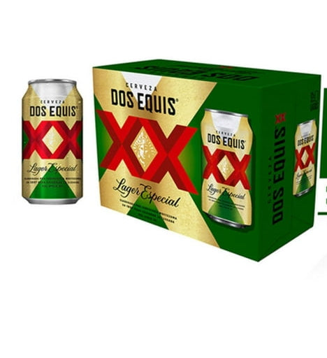 Carton Dos Xx Original 355 Ml 12 Pz Cerveza Lata 4.2 % Alc. Vol. Mochila