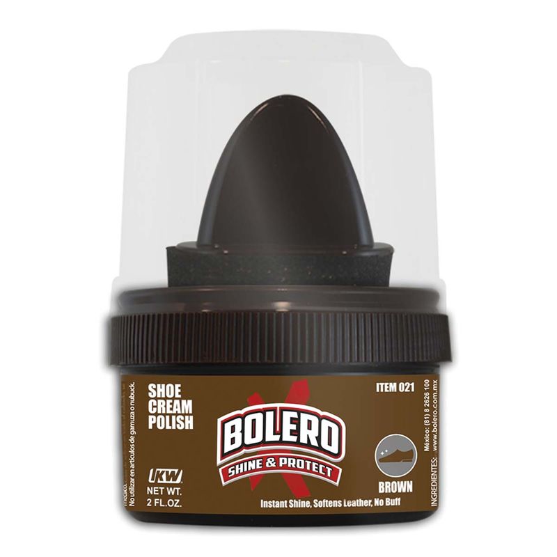 Crema Cafe Para Calzado 60 Ml Bolero Shine & Protect