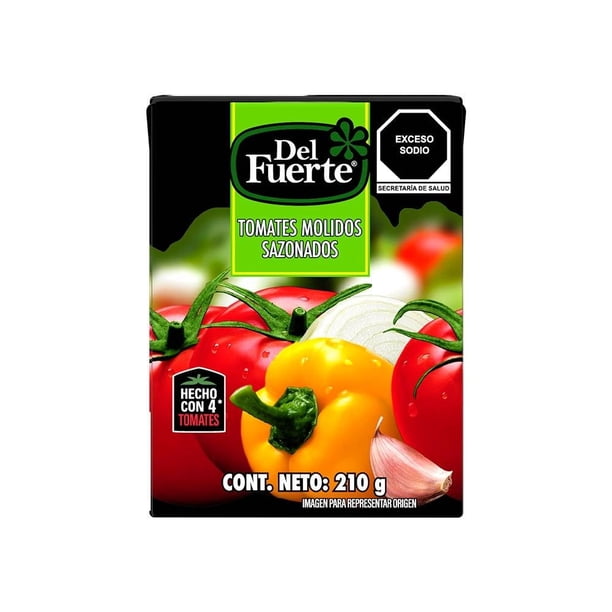 Tomates Molidos Contimentados 210 G Del Fuerte