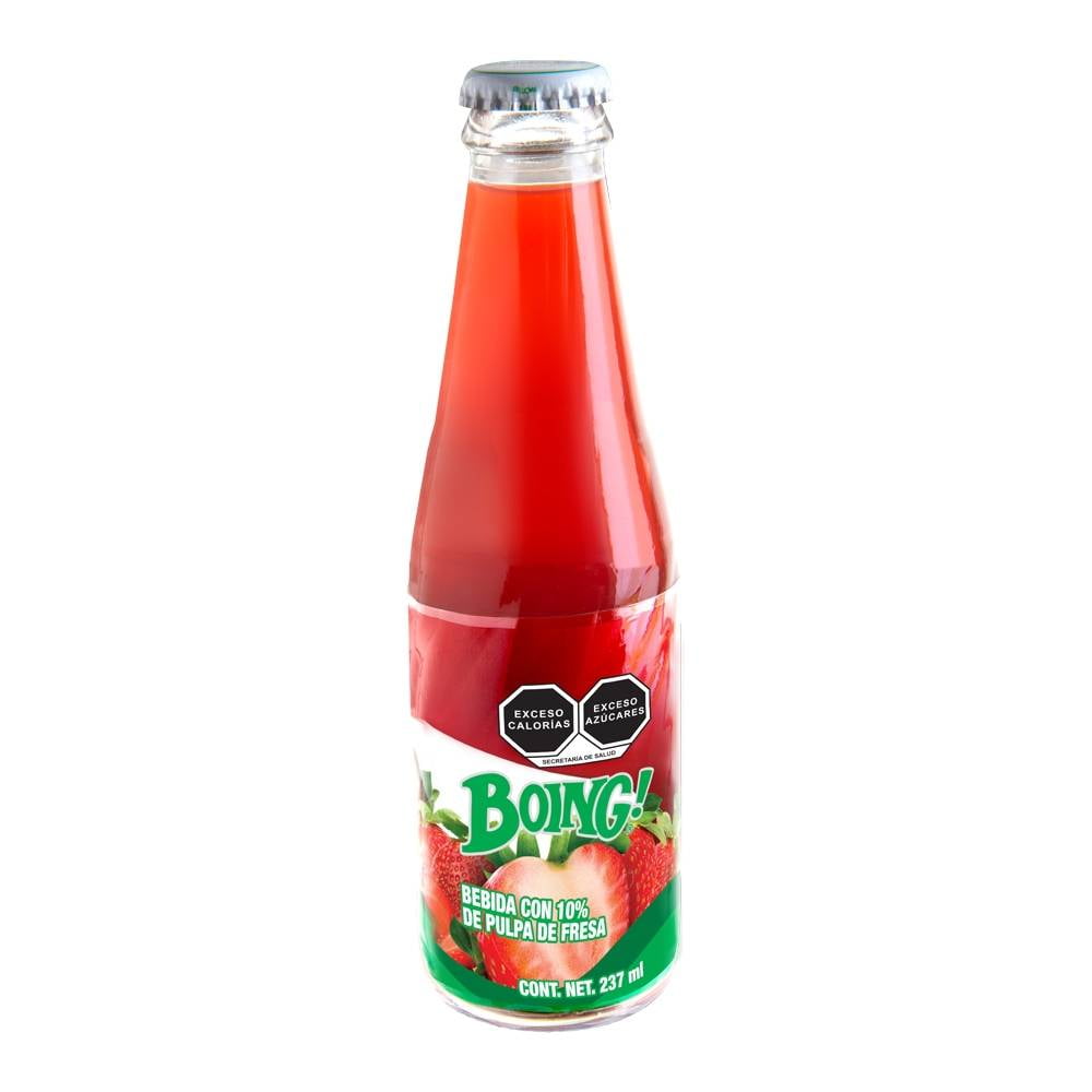 Boing Jugo De Fresa 237 Ml Vidrio