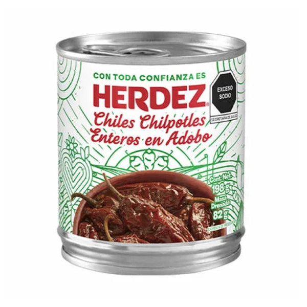Herdez 198 g Chiles Chipotles Enteros en Adobo