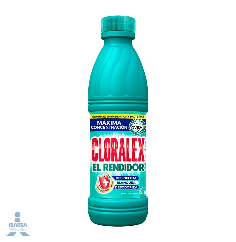 Cloralex El Rendidor 250 Ml Blanqueador