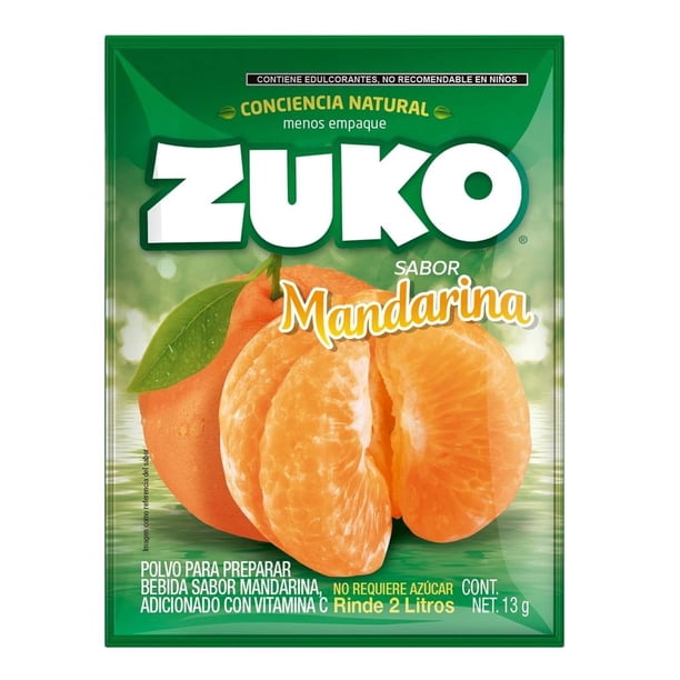 Zuko De Mandarina Rinde 2 L 13 G Polvo Para Preparar Bebida