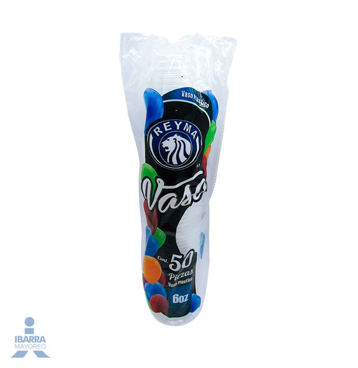 Vaso De Plastico Reyma 6 Oz 50 Pz
