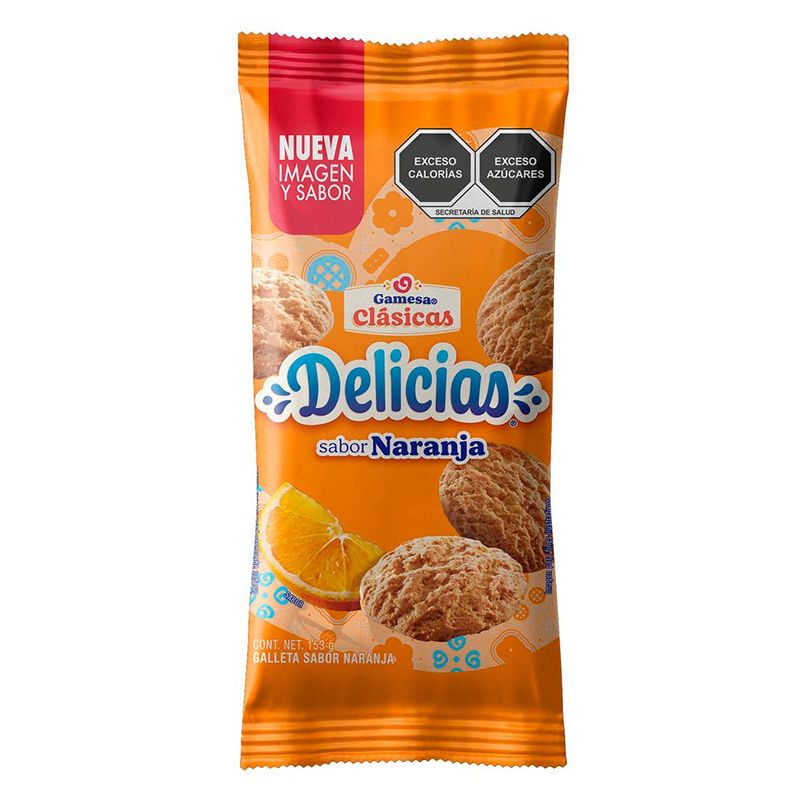 Delicias Sabor Naranja 70 G Gamesa Clasicas