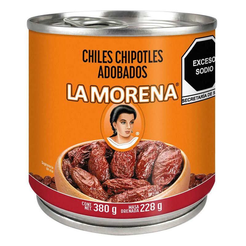 Chiles Chipotles Adobados 380 G La Morena