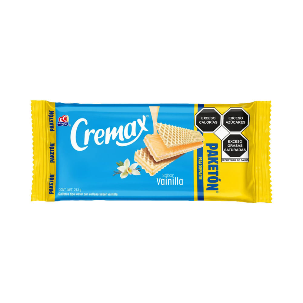 Cremax Sabor Vainilla Paketon 213 G Gamesas