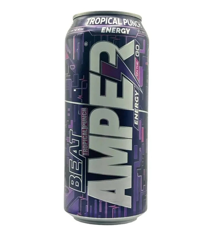 Amper Tropical Punch 473 Ml Lata Bebida Carbonatada Con Cafeina