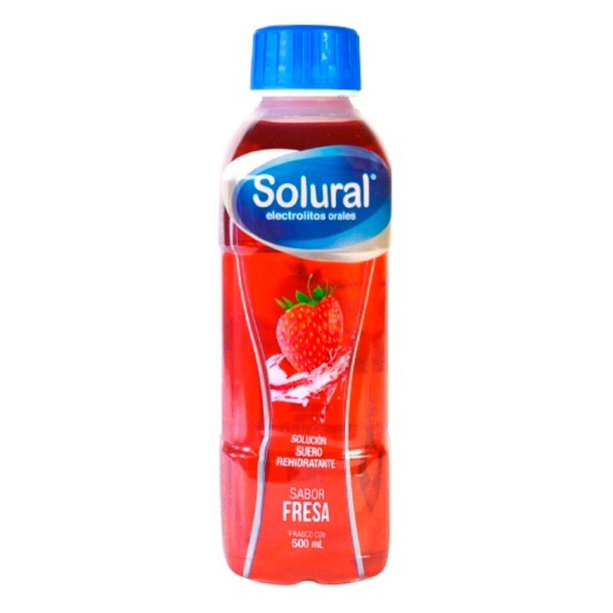 Solural Sabor Fresa 500 Ml Solucion De Suero Rehidratante