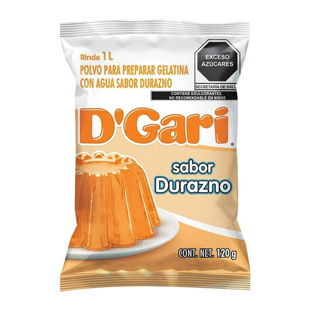 Gelatina de Sabor Durazno D.Gari 120 g