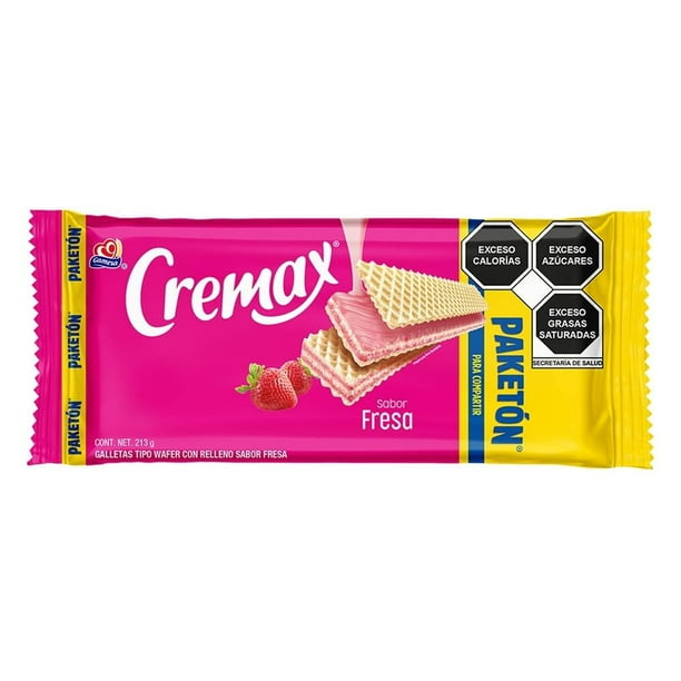 Cremax Sabor Fresa Paketon 213 G Gamesas