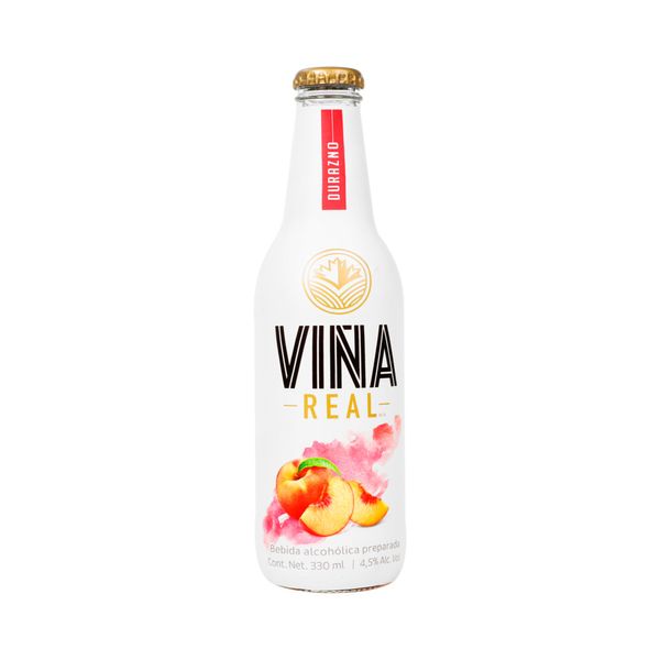 Viña Real Durazno 330 Ml Bebida Alcoholica Preparada 4.5 % Alc. Vol.